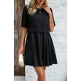 thumbnail image 3 of Women's 2024 spring and summer foreign trade elegant short-sleeved splicing dress, 3 of 10