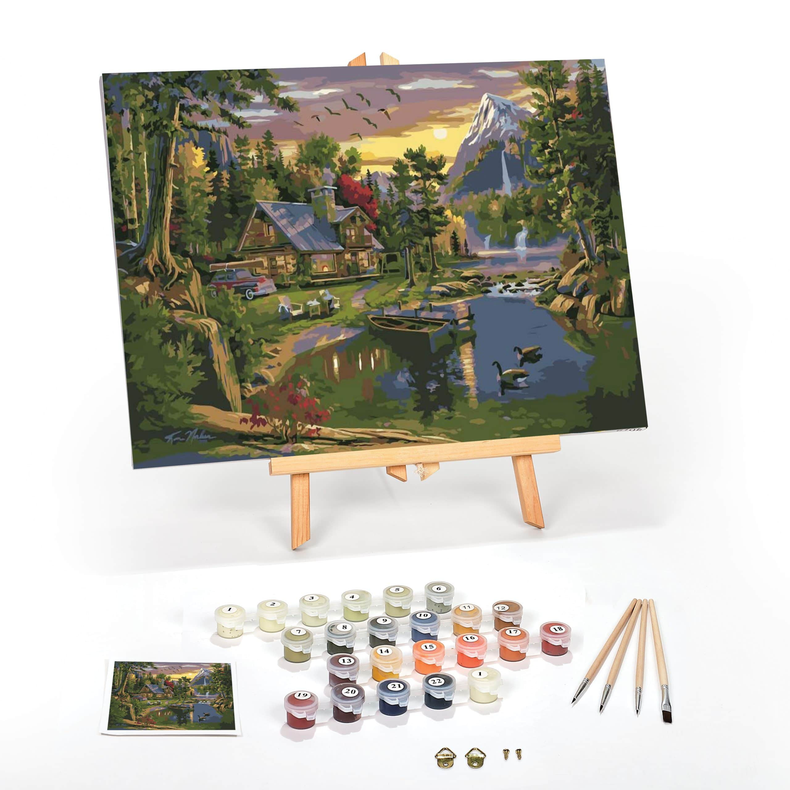 myPaintLab - Extra large paint by numbers themes on canvas