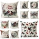 thumbnail image 3 of Funda de cojín de lino con estampado de plantas y pájaros para decoración del hogar, funda de almohada decorativa para sofá y coche, regalo de Navidad, 2023, 3 of 4