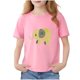 thumbnail image 2 of Blusas y camisas de manga corta con cuello redondo para niños Camiseta de verano de manga corta estampada para niñas Jersey elegante de cuello redondo para niñas Top de algodón para niños, 2 of 6