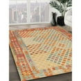 thumbnail image 3 of Ahgly Company Machine Washable Indoor Rectangle Contemporary Papaya Orange Area Rugs, 6' x 9', 3 of 7