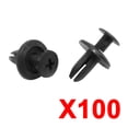 thumbnail image 3 of Unique Bargains 100 Pcs Car Fender Push in Type Plastic Rivets Fastener Black 15 x 12 x 10mm, 3 of 4