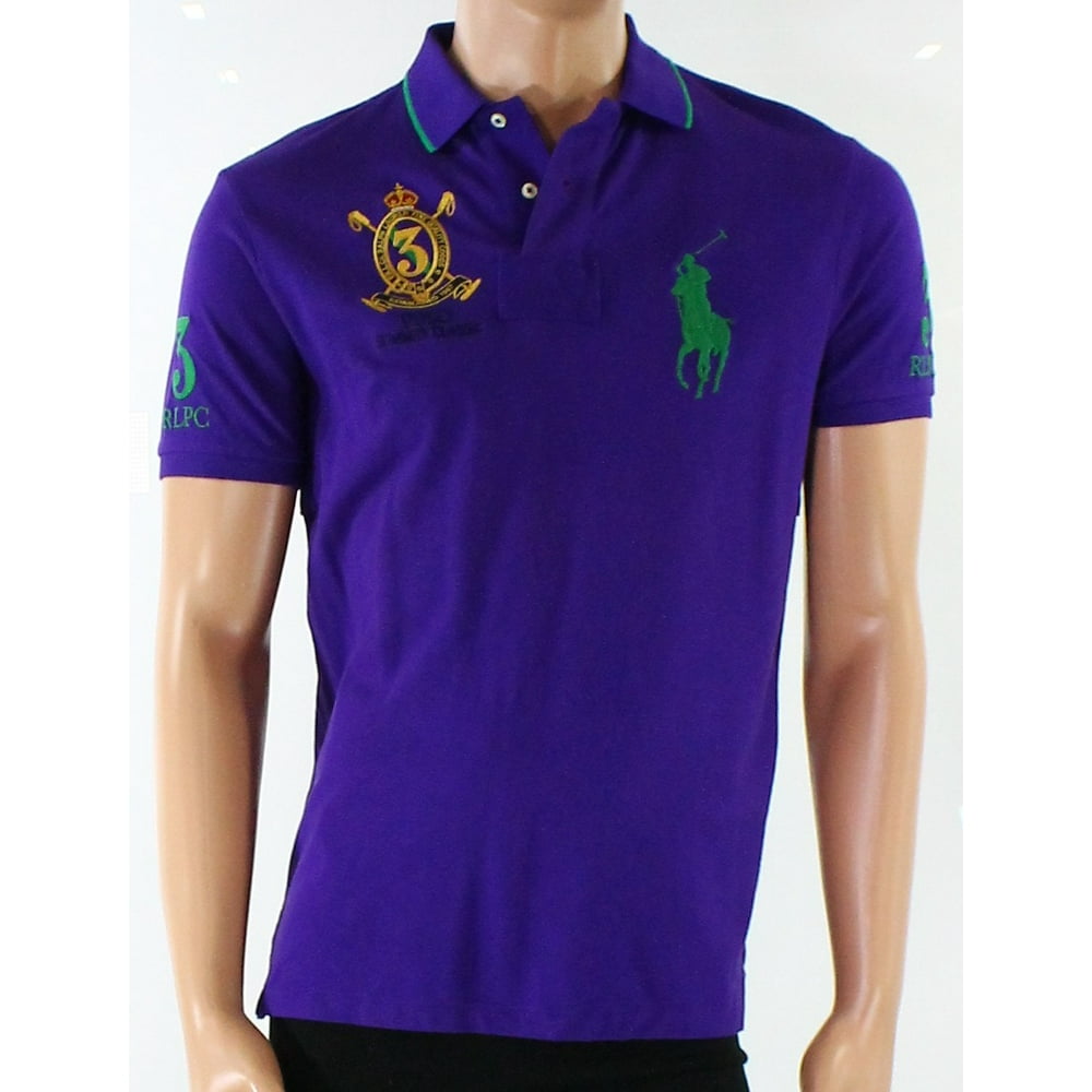 Polo Ralph Lauren Polo Ralph Lauren NEW Purple Mens Medium M Embroidered Logo Polo Shirt Polo Ralph Lauren Polo Ralph Lauren NEW Purple Mens Medium M Embroidered Logo Polo Shirt