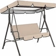 thumbnail image 2 of Elegante funda para columpio para espacios exteriores, funda de repuesto universal con protección UV, parasol, impermeable, antiarrugas, estilo moderno para patio, césped y terraza, 2 of 5