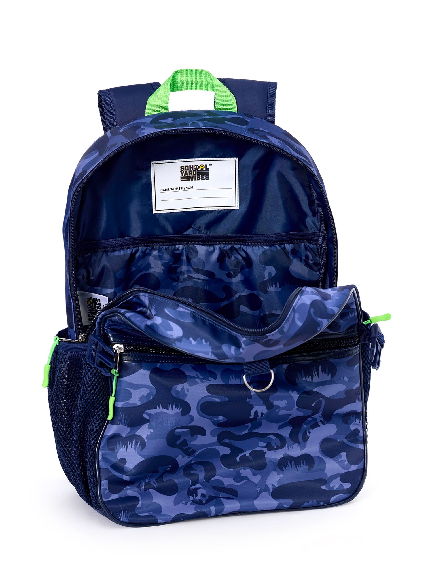 Schoolyard Vibes 17" 3 Piece Backpack Set with Headphones and Kids Lunch Box