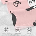 thumbnail image 3 of Coolnut Cute Pandas Patterned Hand Towels 2 PCS, Cotton Bath Towel for Drying Face Hands Body Decorative Water Absorbent Lightweight Towels for Bathroom Ktichen Travel Gym, 16"x28", 3 of 6