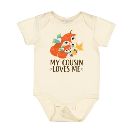 

Inktastic My Cousin Loves Me Fox Gift Baby Boy or Baby Girl Bodysuit