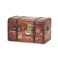 thumbnail image 1 of Household Essentials Jumbo Decorative Home Storage Trunk - Luggage Style - Americana Design, 1 of 5