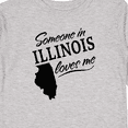 thumbnail image 4 of Inktastic Someone in Illinois Loves Me Boys or Girls Long Sleeve Toddler T-Shirt, 4 of 5