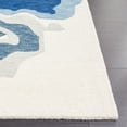thumbnail image 3 of SAFAVIEH Rodeo Mario Abstract Wool Area Rug, Ivory/Navy, 5' x 8', 3 of 7