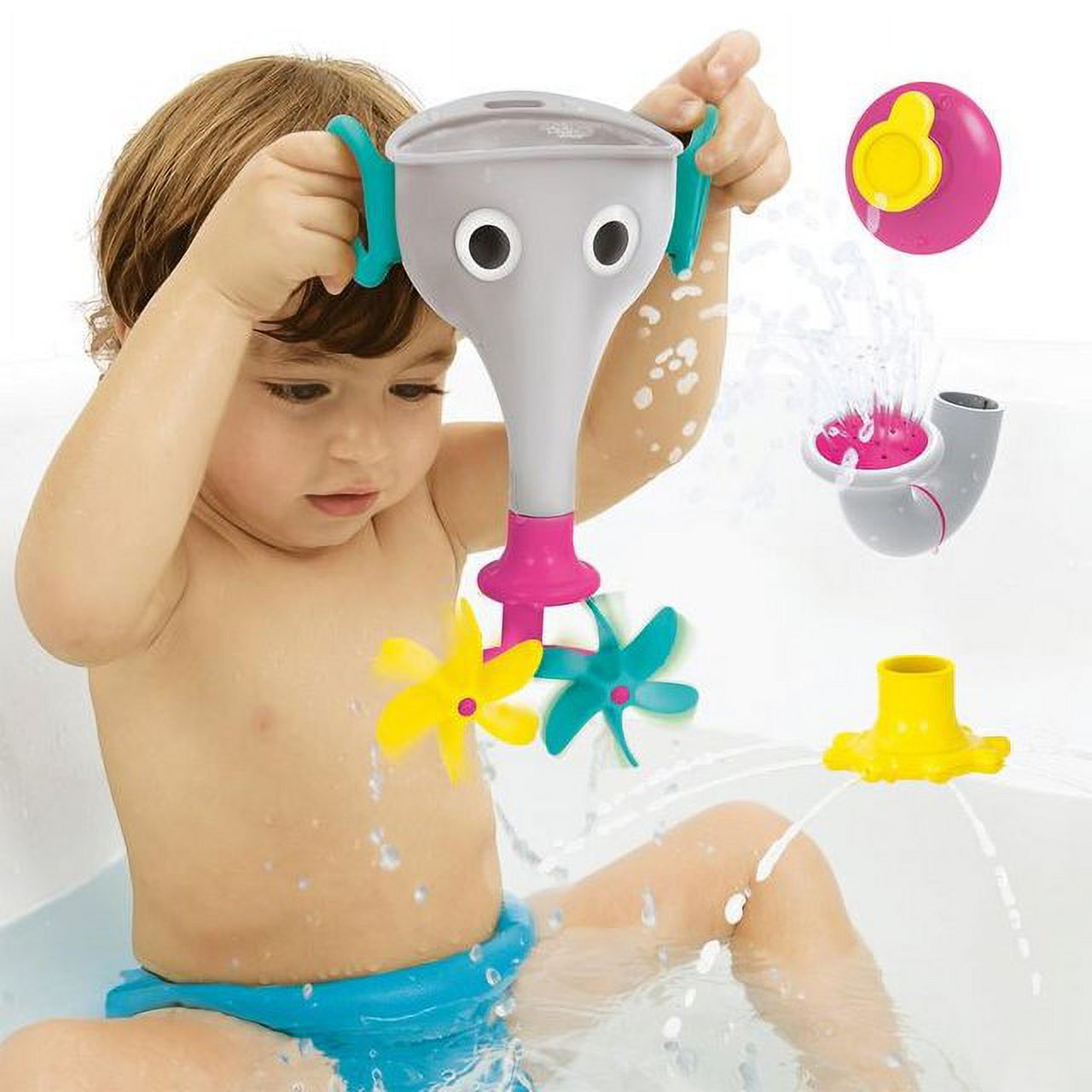 Yookidoo FunEleFun Bath Toy with Interchangeable Trunk photo 2