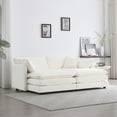 thumbnail image 2 of 4 - Piece Sectional with 2 Seater & Ottomans / Customizable Design for Personalized Spaces, 2 of 4