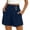 Navy, variant on Kinrui Tailored Shorts for Women with Pockets Casual Dressy Pleated Chino Shorts Wide Leg High Rise Bermuda Shorts Navy XL