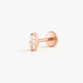 thumbnail image 4 of Tiny Marquise Crystal 3A CZ Push Pin Piercing Earring, 4 of 14