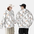 thumbnail image 4 of Lsque Gray Rabbit UPF 50+ Lightweight Sun Protection Men's Women's Long Sleeve Shirt, Hoodie Performance -X-Large, 4 of 9