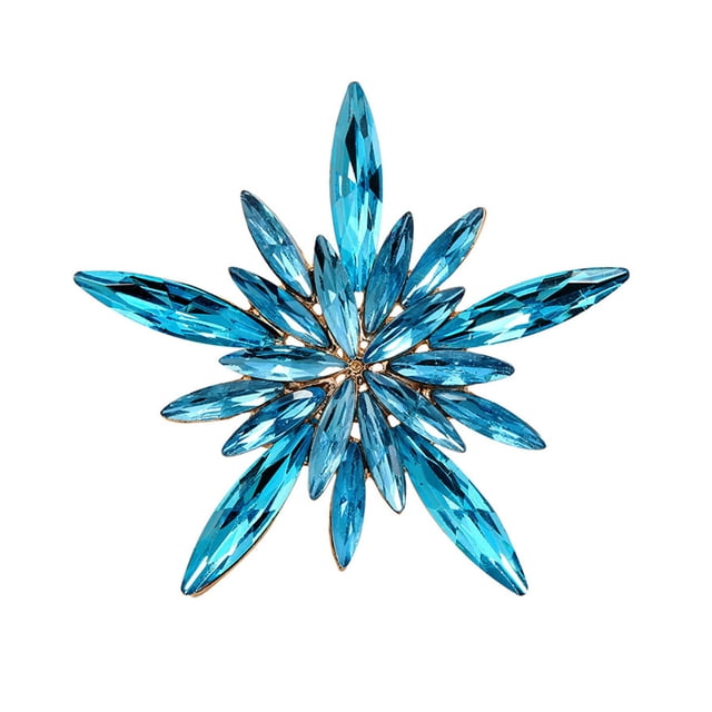 LYMAYTER Party Brooch Shining Rhinestones Brooch Pin - Fine Workmanship, Colorful Irregular Star Shape, Costume Accessory