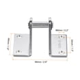 thumbnail image 2 of Unique Bargains Air Cylinder Rod Clevis Mounting Bracket Pneumatic Parts, Silver 2 Pack, 2 of 5