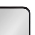 thumbnail image 3 of Kate and Laurel Vivek Wall Mirror with Shelf, Black 19x40, 3 of 9