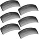 thumbnail image 1 of 6 paquetes de peine de giro francés, peines laterales de plástico SourceTon con peine de 29 dientes, peines de pinza para el cabello para accesorios de cabello fino para mujeres, color negro, 1 of 5