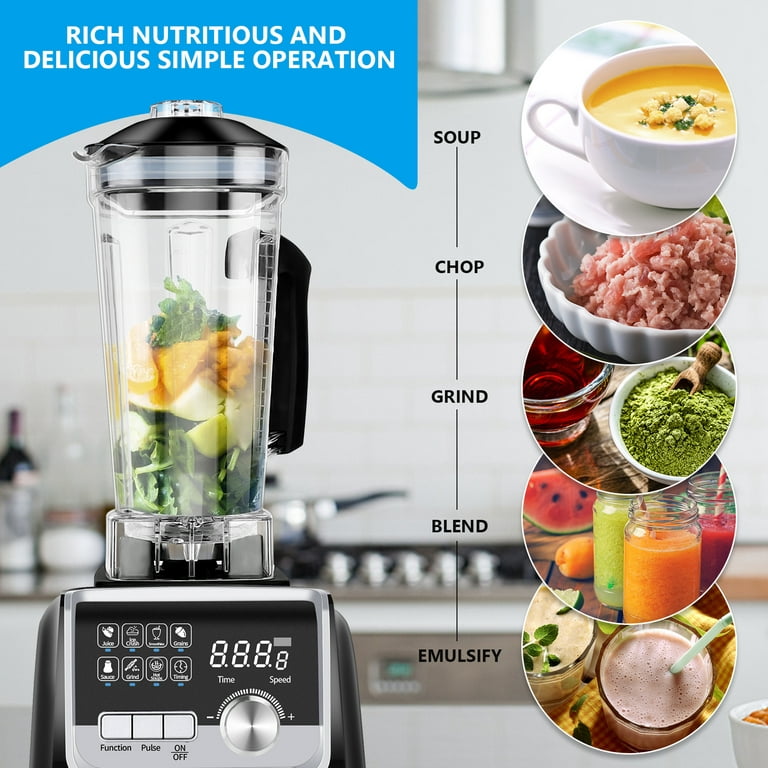Professional Blender with 1450-Watt Motor & 68 oz Dishwasher-Safe, 3000  RPM, Total Crushing Pitcher for Smoothies, Shakes & Frozen Drinks, Black 