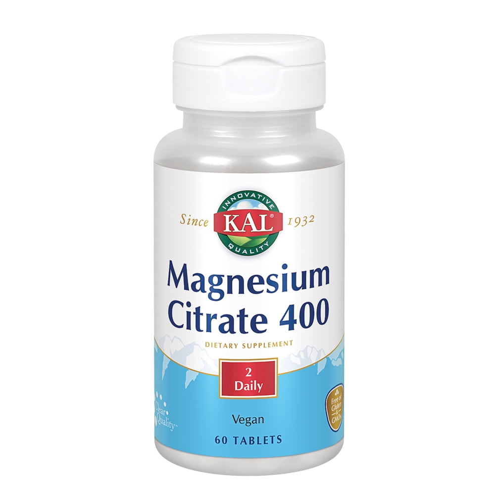 KAL Magnesium Citrate 400 mg Healthy Muscle, Nerve & Circulatory