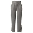 thumbnail image 4 of Women's Pants Women's Pants Casual Grey Pants for Women Womens Loose Pants High Waisted Wide Leg Pants with Pockets Fall Pants for Women, 4 of 5