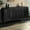 Antique Black, variant on Antique Curved Cabinet | Ideal for Living Room to Store Decorative Items | Vintage Craftsmanship with 180 - Degree Doors | Solves the Problem of Inadequate Storage