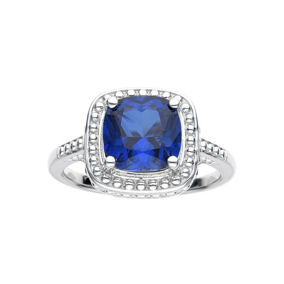 Ceylon Sapphire Cushion Statement Ring