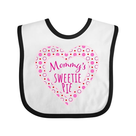 

Inktastic Mommy s Sweetie Pie with Pink Hearts Gift Baby Boy or Baby Girl Bib