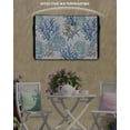 thumbnail image 2 of Summer Coastal Outdoor TV Cover 60 to 65 inch Starfish Shell Coral Watercolor Blue Ocean Waterproof Dustproof TV Covers for Outside with Zipper Remote Control Pocket Flat Screen Protectors, 2 of 7
