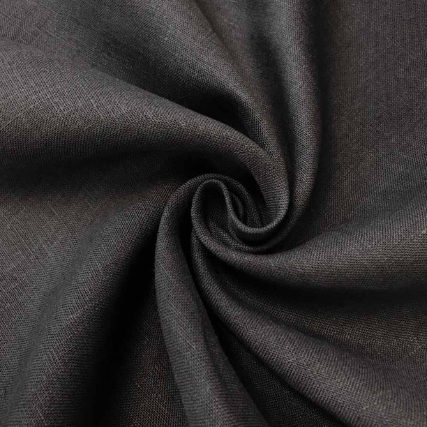 Linen Fabric 60" Wide Natural 100 Linen By The Yard (Charcoal Grey