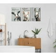 thumbnail image 2 of Funny Bathroom Animals Wall Art Black and White Animals Posters Artwork Modern Farmhouse Bathroom Painting Pictures Wall Decor for Washroom Home Decoration, 2 of 6