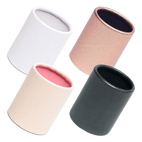 Luxshiny 4-Pack Round Black Flower Boxes, Paper Boxes for Florists and Flower Shop Use