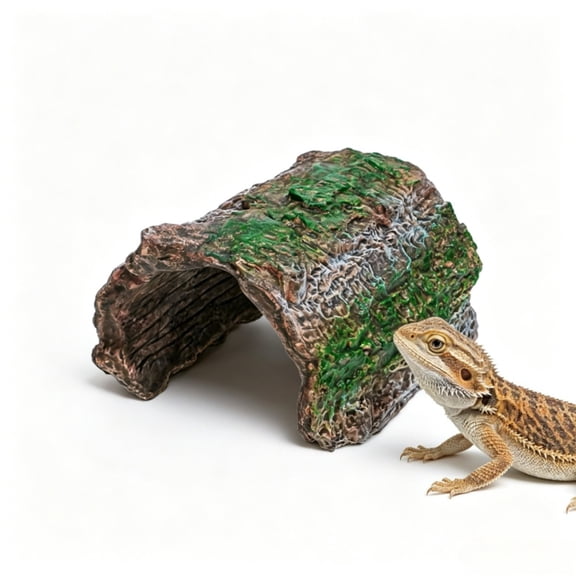 Reptile Hide Bark Caves Gecko Tank Accessories for Lizard