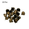 thumbnail image 3 of Uxcell Pull Cord End, Blind Cord Metal Bead, Light Flower Type Pull Ends Bronze for Lamps, Pack of 20, 3 of 5