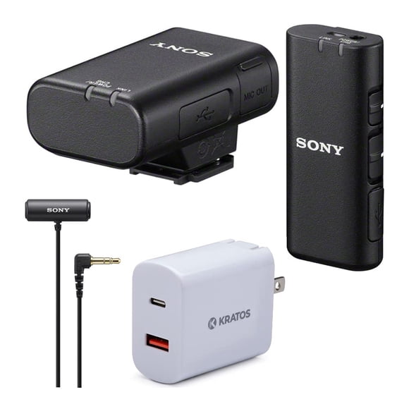 Micrófono inalámbrico Sony ECM-W2BT con micrófono y adaptador Lavalier