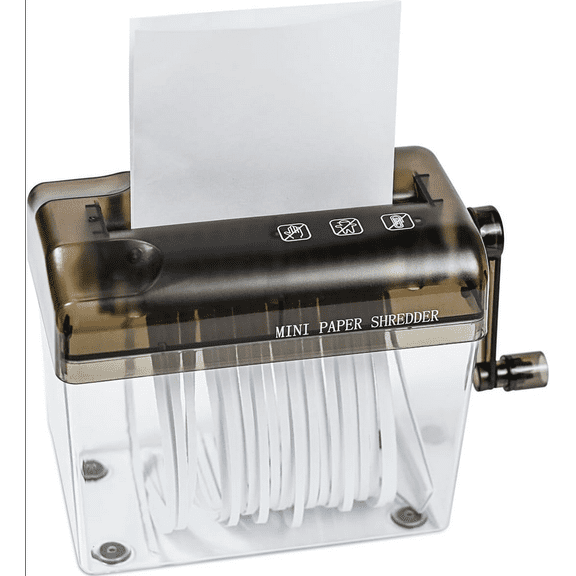 Mini Paper Shredder Machine for Office Home, 1 Strip Shredder for Home and Small Office Use, Compact and Efficient
