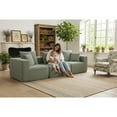 thumbnail image 4 of SOULART 111.02" Cloud Sofa, sectional Deep-Seat Couch , Green modern sofa with compressed shippment & Easy Setup, 4 of 8