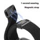 thumbnail image 4 of Replacement Strap for Huawei Watch Fit 4 Pro 4 3 Nylon Braided Watch Band with Magnetic Buckle (Meta, 4 of 5
