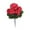 Red, variant on Flowers Lifelike Geranium Begonia Floral Ensemble for Year-Round Beauty in Home Décor, 36x20 cm, White