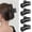 Black, variant on 5 Inche Gradient Pink Extra Large Claw Clips for Thick and Long Hair, 4 Pack Xl Jumbo Oversized Matte Non-slip Rectangle Hair Clips for Women, Big Strong Hold Jaw