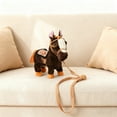 thumbnail image 4 of Interactive Animated Plush Horse with Motorized Motion - Realistic PP Cotton Stuffed Animal with Soothing Sound Effects for Adult Collectors and Thematic Display Enthusiasts, 4 of 6
