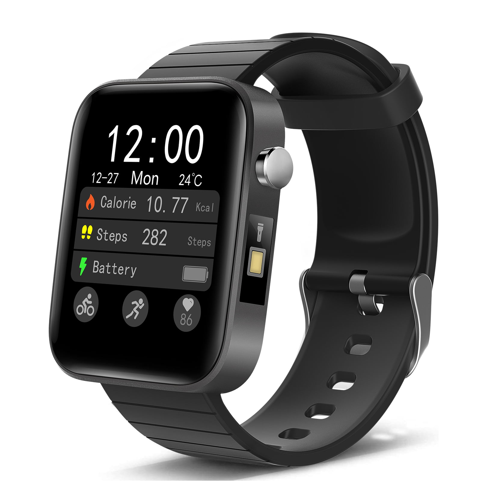 Bluetooth Uhr Smartwatch Curved Display W4 Android iOS Samsung iPhone Huawei IP 