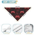 thumbnail image 6 of Dog Bandana 2 Pack,Red Controllers Games Icons Black Pattern Bandanas for Dogs,Cat Bandana,Small/ Large Dog Bandana 2 Size,Dog Bandanas Girl Boy, 6 of 6