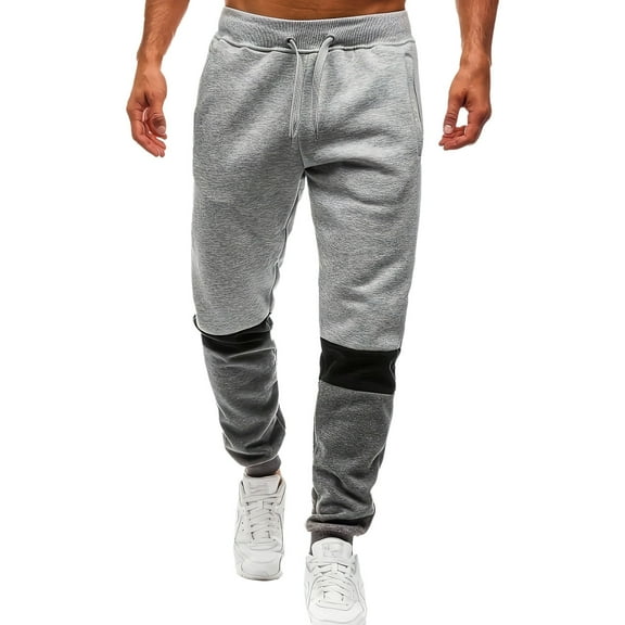 Men Joggers Pants Sweatpants Muscle Athletic Loose Stretchable Tapered Pants Joggers Wicking Mens Pants Clearance Sale Light Gray S