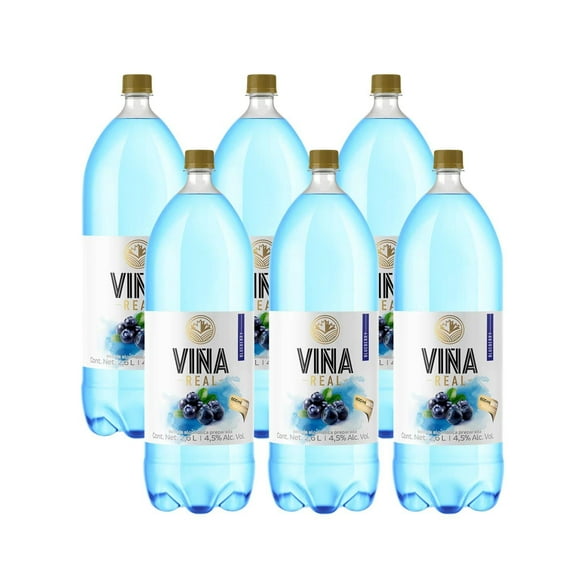 Pack de 6 Cooler Viña Real Blueberry 2.6 L