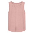 thumbnail image 5 of IYYVV Linen Tank Tops for Women Summer 2026 Casual Sleeveless Cotton Shirts Ruched Comfy Loose Fit Lightweight Gauze Cami 2026 Light pink 2XL, 5 of 6