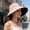 Pink, variant on Women Outdoor UV Protection Wide Brim Fishing Hat with Ponytail Hole Adjustable Windproof Sun Cap(Beige,One Size)