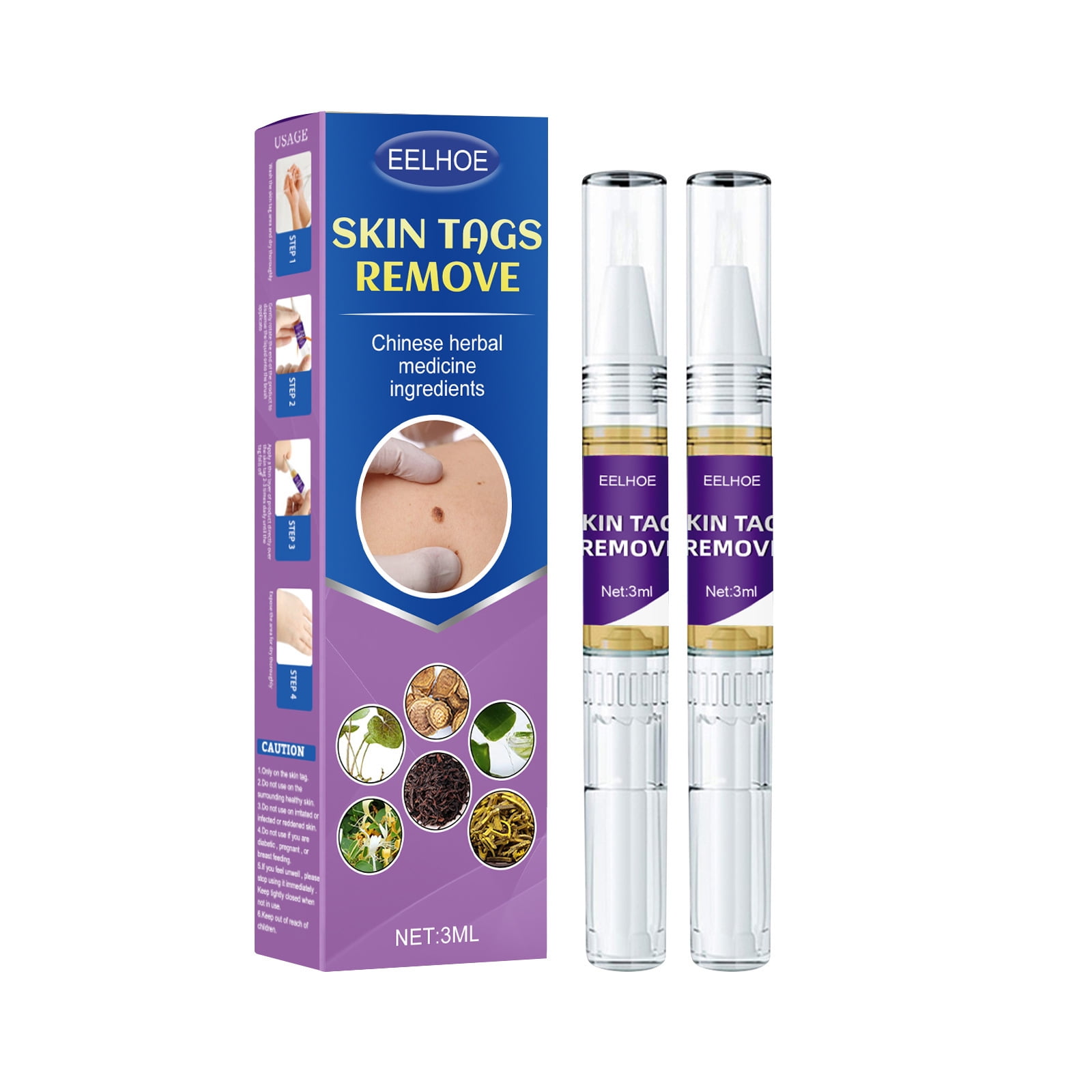 Wart Removal, 2 Count, Homeopathic, Painless Wart Removal with Natural Active Ingredient