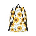 thumbnail image 3 of Xecao Sunflowers for Canvas College Laptop Backpack, Durable Rucksack Travel Notebook Bag School Backpack Book Bag for Men Women, 3 of 8